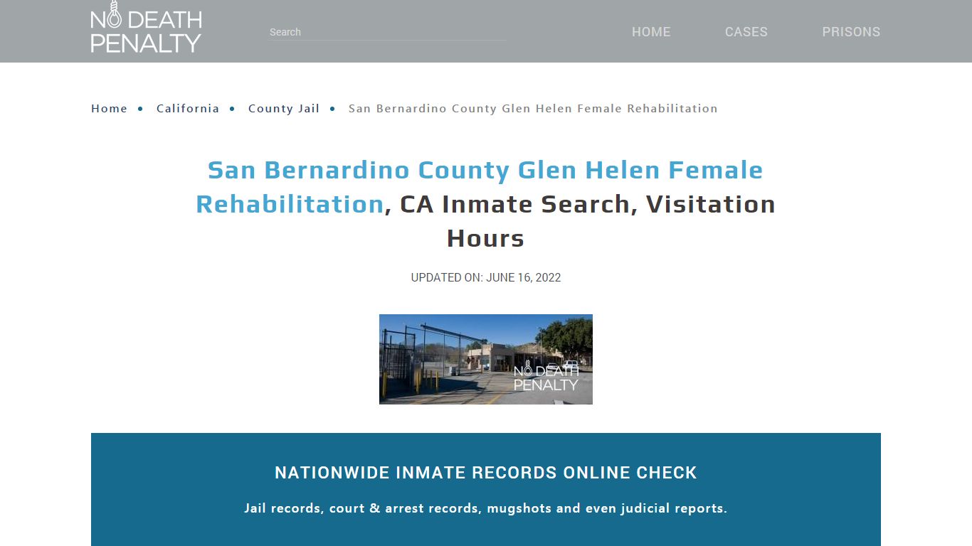 San Bernardino County Glen Helen Female Rehabilitation ...